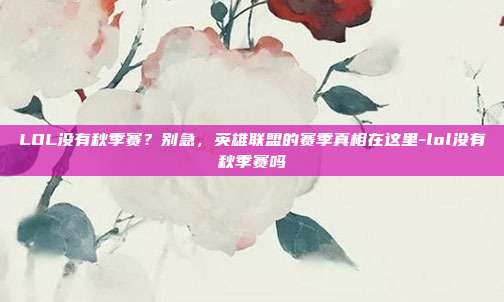 LOL没有秋季赛？别急，英雄联盟的赛季真相在这里-lol没有秋季赛吗