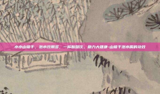 小小山楂干，泡水效用多，一杯酸甜饮，助力大健康-山楂干泡水喝的功效