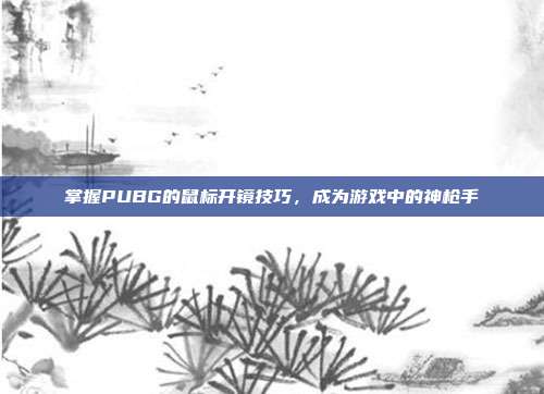掌握PUBG的鼠标开镜技巧,成为游戏中的神枪手