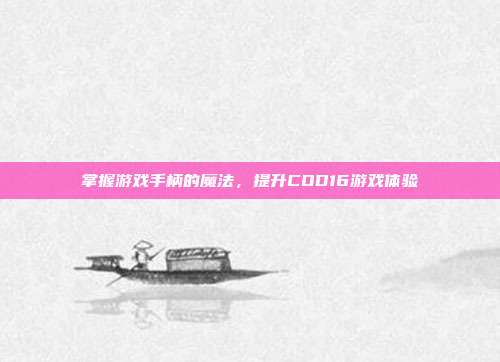 掌握游戏手柄的魔法，提升COD16游戏体验