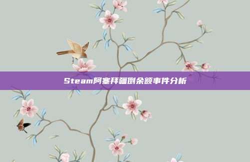 Steam阿塞拜疆倒余额事件分析