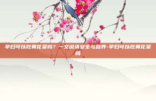 孕妇可以吃黄花菜吗？一文说清安全与营养-孕妇可以吃黄花菜吗