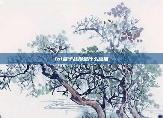 lol盒子战损是什么意思