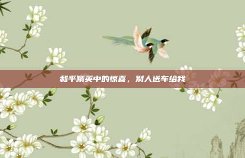 和平精英中的惊喜，别人送车给我