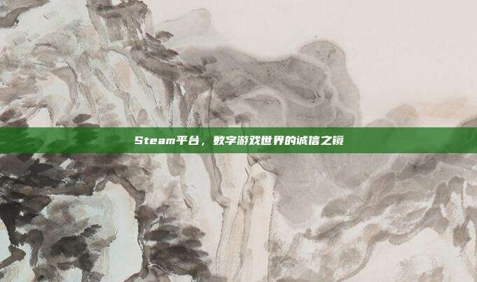 Steam平台,数字游戏世界的诚信之镜