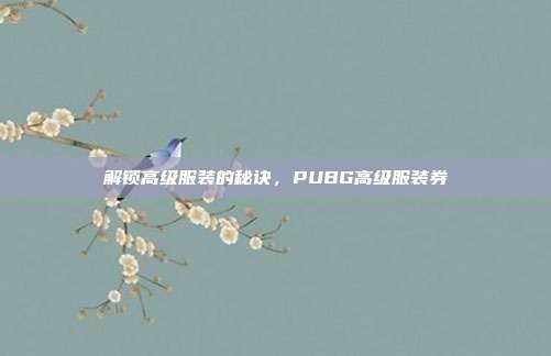 解锁高级服装的秘诀，PUBG高级服装券
