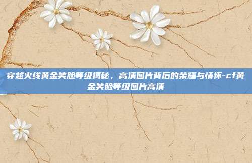 穿越火线黄金笑脸等级揭秘,高清图片背后的荣耀与情怀-cf黄金笑脸等级图片高清