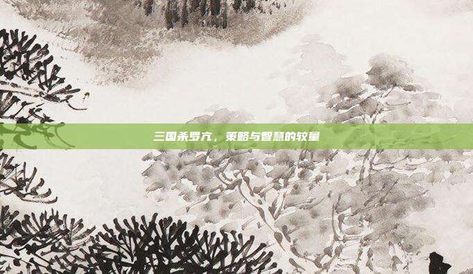 三国杀罗亢，策略与智慧的较量