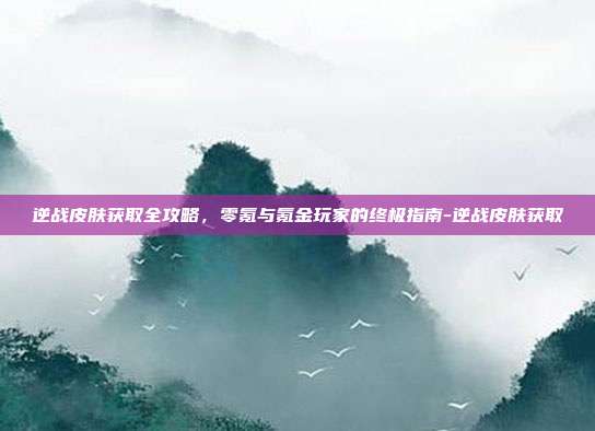 逆战皮肤获取全攻略,零氪与氪金玩家的终极指南-逆战皮肤获取