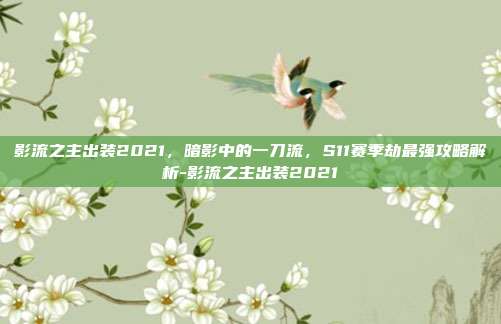 影流之主出装2021,暗影中的一刀流,S11赛季劫最强攻略解析-影流之主出装2021