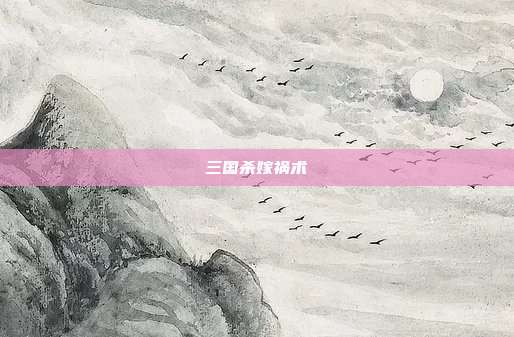 三国杀嫁祸术