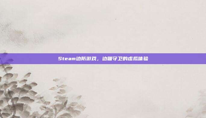 Steam边防游戏，边疆守卫的虚拟体验