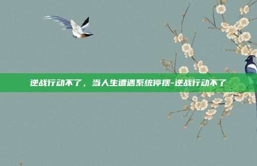 逆战行动不了,当人生遭遇系统停摆-逆战行动不了