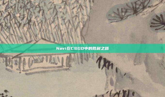 Navi在CSGO中的胜利之路