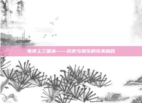 电视上三国杀——历史与娱乐的完美融合