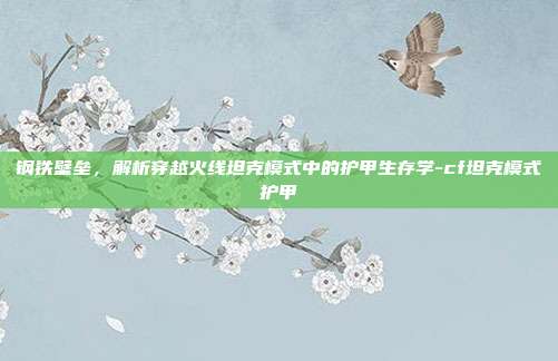 钢铁壁垒,解析穿越火线坦克模式中的护甲生存学-cf坦克模式护甲