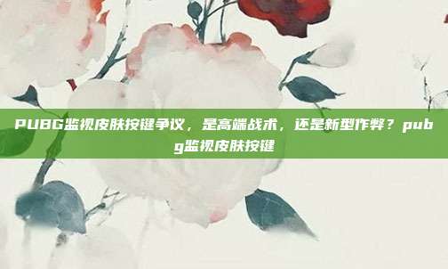 PUBG监视皮肤按键争议,是高端战术,还是新型作弊?pubg监视皮肤按键