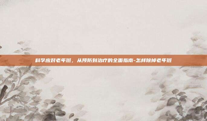 科学应对老年斑，从预防到治疗的全面指南-怎样除掉老年斑