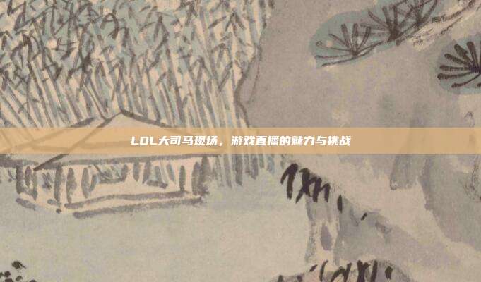 LOL大司马现场，游戏直播的魅力与挑战
