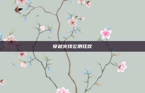 穿越火线公测狂欢