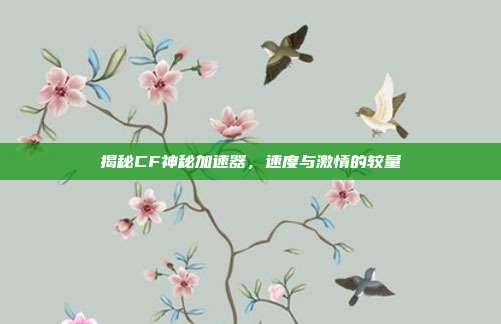 揭秘CF神秘加速器，速度与激情的较量