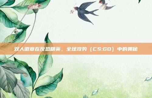 双人徽章在反恐精英，全球攻势（CS:GO）中的奥秘
