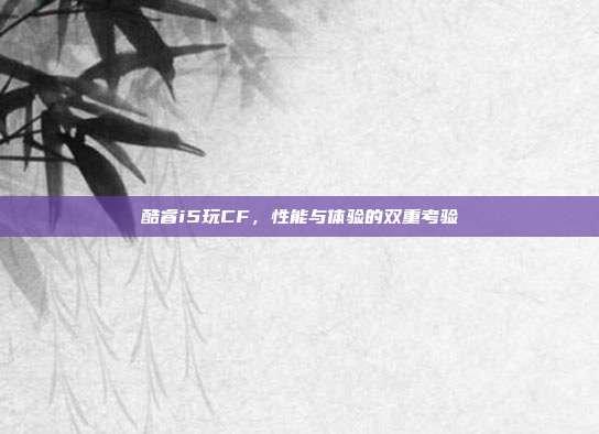 酷睿i5玩CF，性能与体验的双重考验