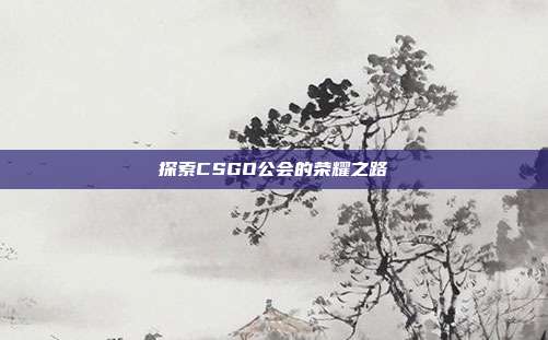 探索CSGO公会的荣耀之路