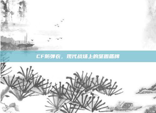 CF防弹衣,现代战场上的坚固盾牌