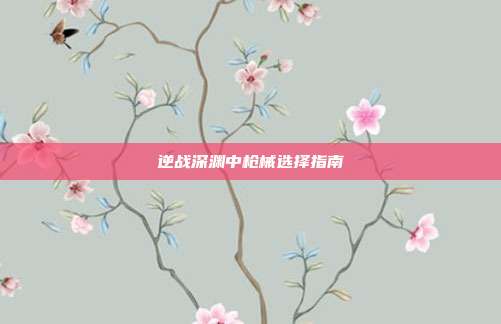 逆战深渊中枪械选择指南