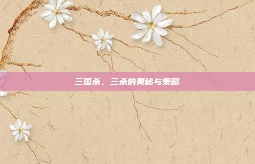 三国杀,三杀的奥秘与策略