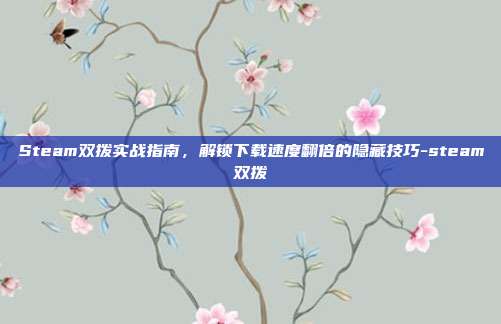 Steam双拨实战指南,解锁下载速度翻倍的隐藏技巧-steam双拨