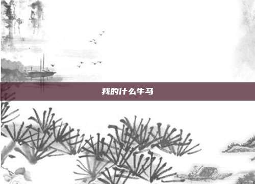 我的什么牛马
