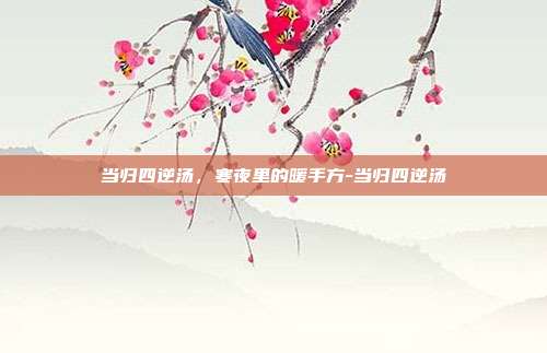 当归四逆汤，寒夜里的暖手方-当归四逆汤