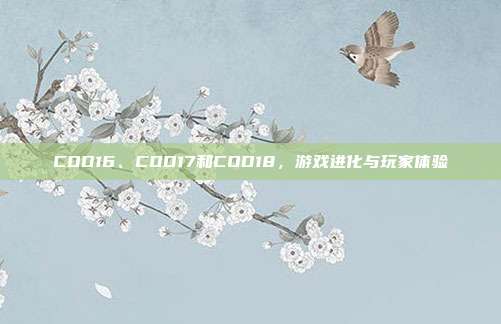 COD16、COD17和COD18，游戏进化与玩家体验