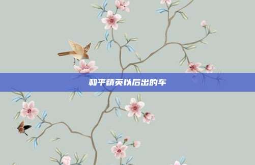 和平精英以后出的车
