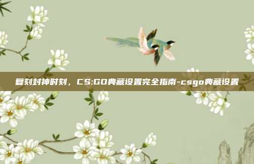 复刻封神时刻,CS:GO典藏设置完全指南-csgo典藏设置