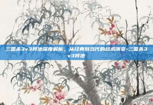 三国杀3v3将池深度解析，从经典到当代的战术演变-三国杀3v3将池