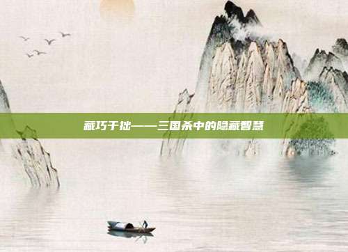 藏巧于拙——三国杀中的隐藏智慧