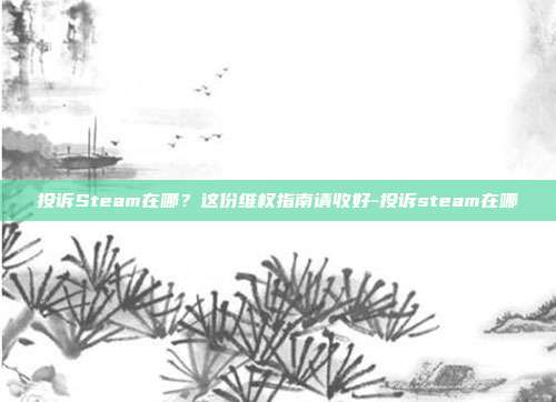 投诉Steam在哪?这份维权指南请收好-投诉steam在哪