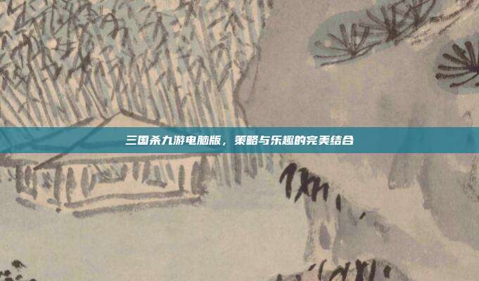 三国杀九游电脑版，策略与乐趣的完美结合