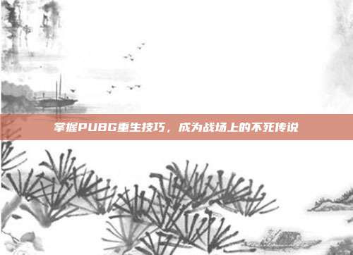 掌握PUBG重生技巧,成为战场上的不死传说