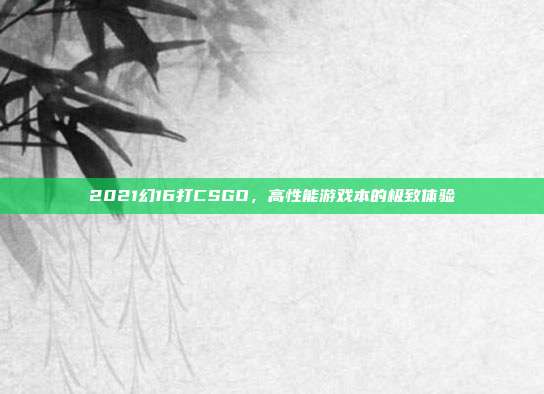 2021幻16打CSGO,高性能游戏本的极致体验