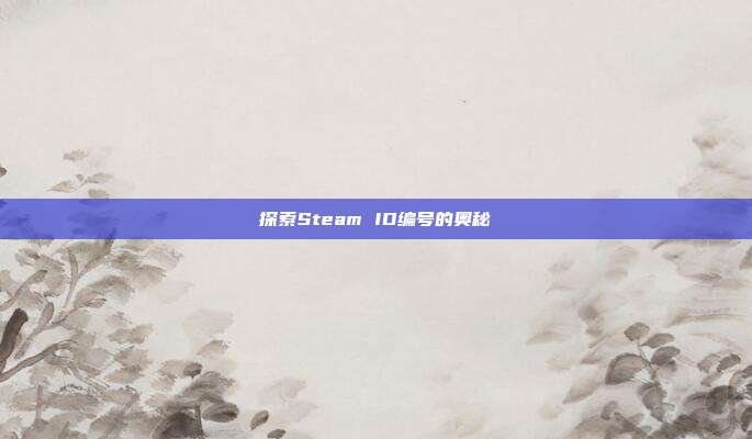探索Steam ID编号的奥秘