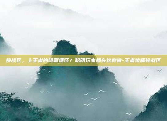 换战区，上王者的隐藏捷径？聪明玩家都在这样做-王者荣耀换战区