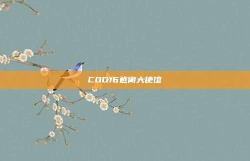 COD16逃离大使馆