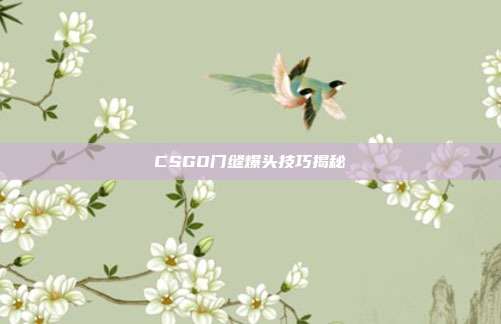CSGO门缝爆头技巧揭秘
