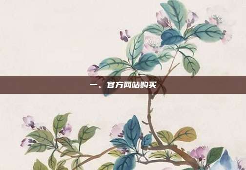 一、官方网站购买