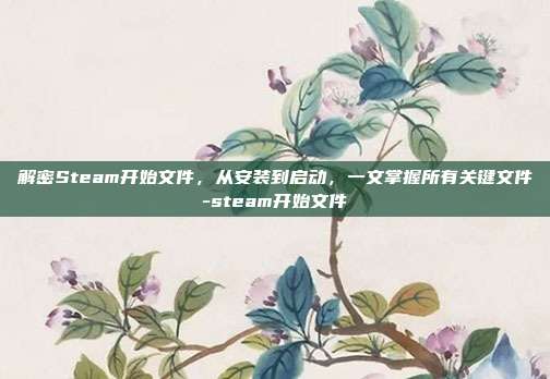 解密Steam开始文件,从安装到启动,一文掌握所有关键文件-steam开始文件