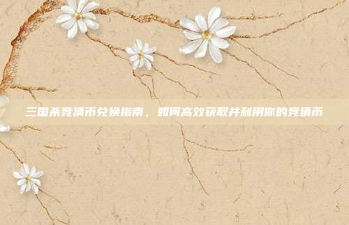 三国杀竞猜币兑换指南,如何高效获取并利用你的竞猜币